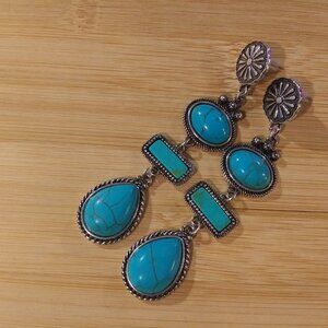 Turquoise dangle earrings